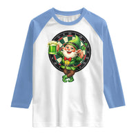 Cheerful Gnome Playing Darts Raglan Shirt St Patricks Day Gift