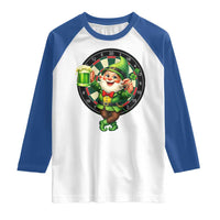 Cheerful Gnome Playing Darts Raglan Shirt St Patricks Day Gift