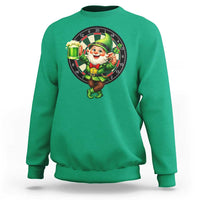 Cheerful Gnome Playing Darts Sweatshirt St Patricks Day Gift