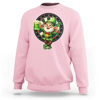 Cheerful Gnome Playing Darts Sweatshirt St Patricks Day Gift
