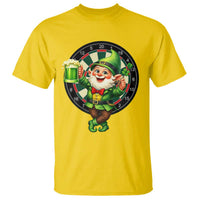 Cheerful Gnome Playing Darts T Shirt St Patricks Day Gift