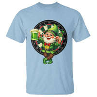 Cheerful Gnome Playing Darts T Shirt St Patricks Day Gift