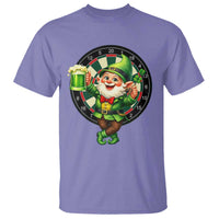 Cheerful Gnome Playing Darts T Shirt St Patricks Day Gift