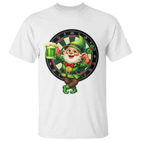 Cheerful Gnome Playing Darts T Shirt St Patricks Day Gift