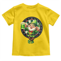 Cheerful Gnome Playing Darts Toddler T Shirt St Patricks Day Gift
