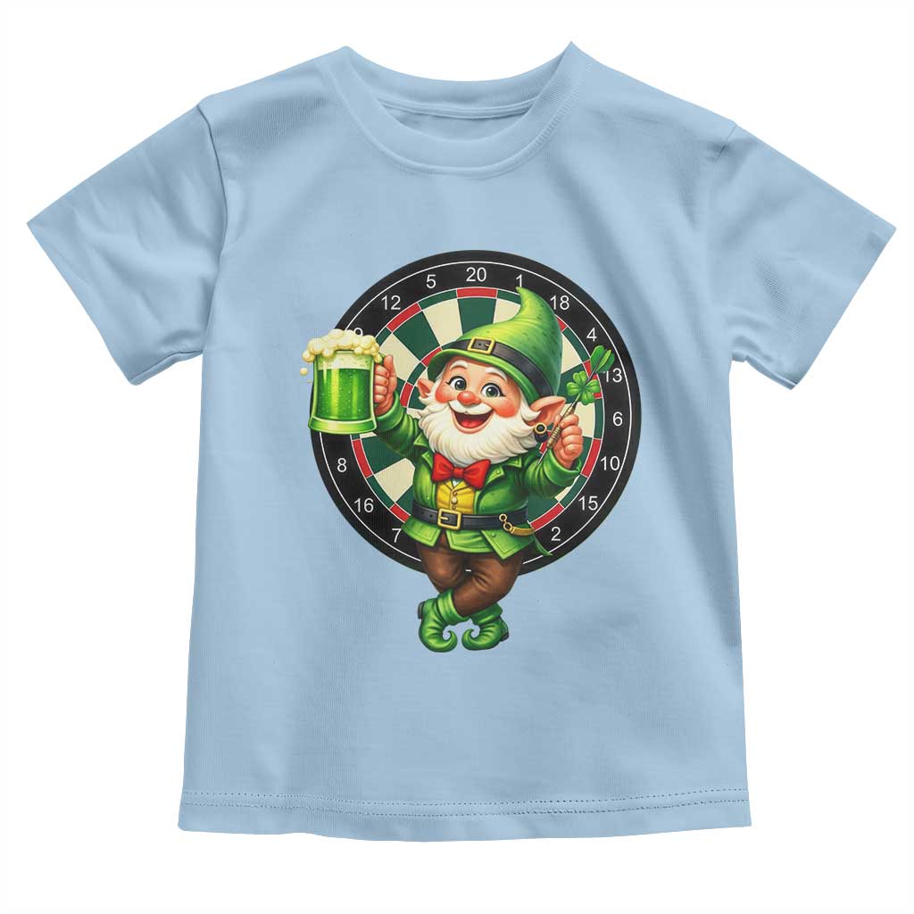 Cheerful Gnome Playing Darts Toddler T Shirt St Patricks Day Gift