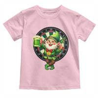 Cheerful Gnome Playing Darts Toddler T Shirt St Patricks Day Gift