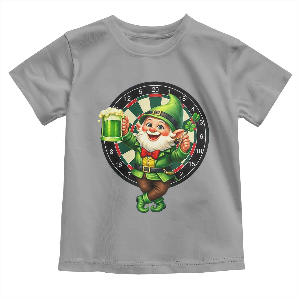 Cheerful Gnome Playing Darts Toddler T Shirt St Patricks Day Gift