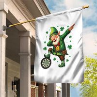 St Patricks Day Cheerful Gnome Dabbing Garden Flag Darts Lover Gift