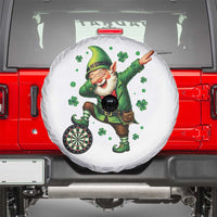St Patricks Day Cheerful Gnome Dabbing Spare Tire Cover Darts Lover Gift