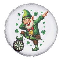 St Patricks Day Cheerful Gnome Dabbing Spare Tire Cover Darts Lover Gift