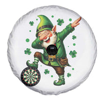 St Patricks Day Cheerful Gnome Dabbing Spare Tire Cover Darts Lover Gift