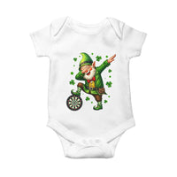 St Patricks Day Cheerful Gnome Dabbing Baby Onesie Darts Lover Gift