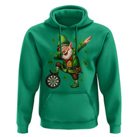 St Patricks Day Cheerful Gnome Dabbing Hoodie Darts Lover Gift