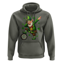 St Patricks Day Cheerful Gnome Dabbing Hoodie Darts Lover Gift