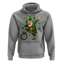 St Patricks Day Cheerful Gnome Dabbing Hoodie Darts Lover Gift