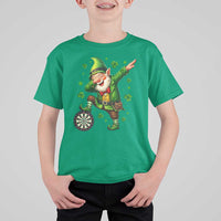St Patricks Day Cheerful Gnome Dabbing T Shirt For Kid Darts Lover Gift