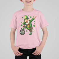 St Patricks Day Cheerful Gnome Dabbing T Shirt For Kid Darts Lover Gift