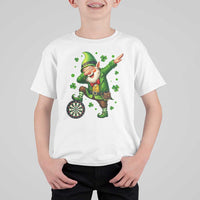 St Patricks Day Cheerful Gnome Dabbing T Shirt For Kid Darts Lover Gift