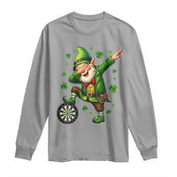 St Patricks Day Cheerful Gnome Dabbing Long Sleeve Shirt Darts Lover Gift