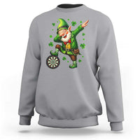 St Patricks Day Cheerful Gnome Dabbing Sweatshirt Darts Lover Gift