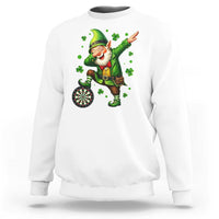 St Patricks Day Cheerful Gnome Dabbing Sweatshirt Darts Lover Gift