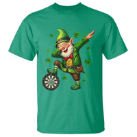 St Patricks Day Cheerful Gnome Dabbing T Shirt Darts Lover Gift