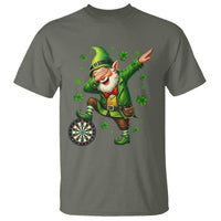 St Patricks Day Cheerful Gnome Dabbing T Shirt Darts Lover Gift