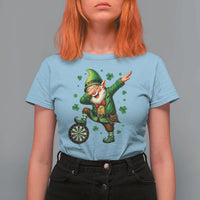 St Patricks Day Cheerful Gnome Dabbing T Shirt For Women Darts Lover Gift