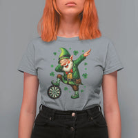 St Patricks Day Cheerful Gnome Dabbing T Shirt For Women Darts Lover Gift