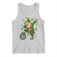 St Patricks Day Cheerful Gnome Dabbing Tank Top Darts Lover Gift