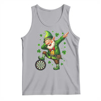 St Patricks Day Cheerful Gnome Dabbing Tank Top Darts Lover Gift