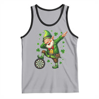 St Patricks Day Cheerful Gnome Dabbing Tank Top Darts Lover Gift
