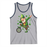 St Patricks Day Cheerful Gnome Dabbing Tank Top Darts Lover Gift