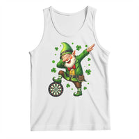 St Patricks Day Cheerful Gnome Dabbing Tank Top Darts Lover Gift