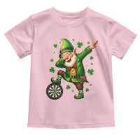 St Patricks Day Cheerful Gnome Dabbing Toddler T Shirt Darts Lover Gift