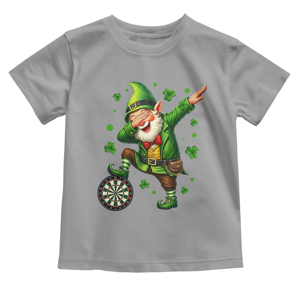 St Patricks Day Cheerful Gnome Dabbing Toddler T Shirt Darts Lover Gift