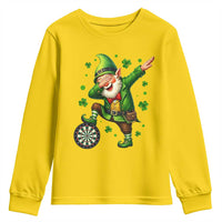 St Patricks Day Cheerful Gnome Dabbing Youth Sweatshirt Darts Lover Gift