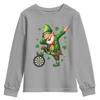St Patricks Day Cheerful Gnome Dabbing Youth Sweatshirt Darts Lover Gift