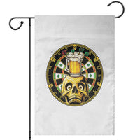Funny St Patricks Day Skull Garden Flag Darts Player Gift