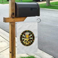 Funny St Patricks Day Skull Garden Flag Darts Player Gift