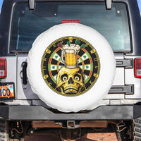 Funny St Patricks Day Skull Spare Tire Cover Darts Player Gift