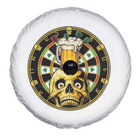 Funny St Patricks Day Skull Spare Tire Cover Darts Player Gift