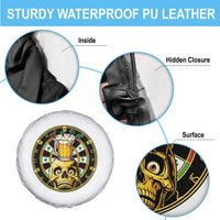 Funny St Patricks Day Skull Spare Tire Cover Darts Player Gift