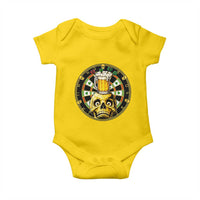 Funny St Patricks Day Skull Baby Onesie Darts Player Gift