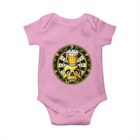 Funny St Patricks Day Skull Baby Onesie Darts Player Gift