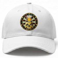 Funny St Patricks Day Skull Baseball Cap Darts Player Gift