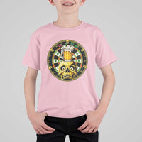 Funny St Patricks Day Skull T Shirt For Kid Darts Player Gift