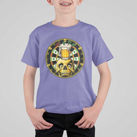 Funny St Patricks Day Skull T Shirt For Kid Darts Player Gift