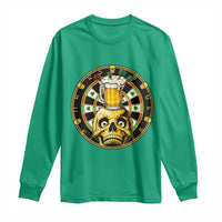 Funny St Patricks Day Skull Long Sleeve Shirt Darts Player Gift